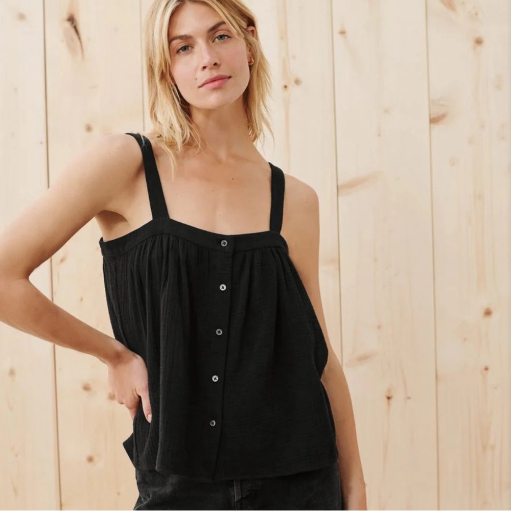 Jenni Kayne Cypress Button Tank
